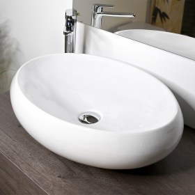 Lavabo ovale Tao 60x40 con Logo Art Ceram ( Fine Serie)